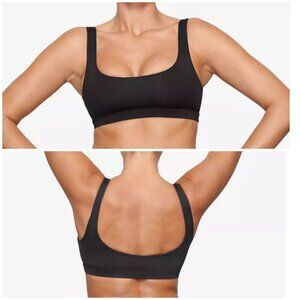 NWT Skims Swim Signature Swim Tank Bikini Top Black Onyx‎ Large